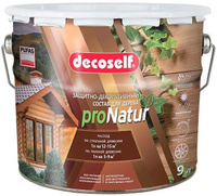 DECOSELF ProNatur защитно-декоративный антисептик для дерева бесцветный (9л)