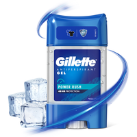 Gillette гелевый дезодорант-антиперспирант мужской Power Rush, 70 мл, 86 г