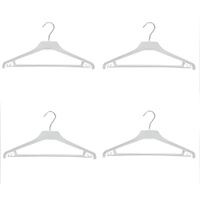 Плечики для легкой одежды 42 см, цвет белый, набор из 4 штук, незаменимый аксессуар для удобного хранения одежды в шкафа