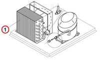 Конденсатор воздушный (теплообменник) 20264 для Льдогенераторов т.м. BREMA Brema