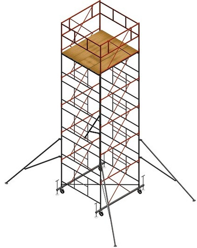 Вышка-тура строительная 1 баз.блок + 2 секции "ЯРУС-600" 2,7 м -3,9 м