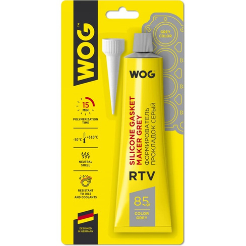 RTV-силиконовый термостойкий нейтральный формирователь прокладок WOG WGC0760