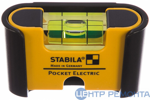 STABILA Уровень тип Pocket Electric (1гориз., точн. 1мм/м) с чехлом на поян