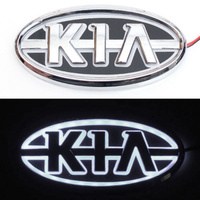 5D логотип Kia (Киа) белый 120х60mm