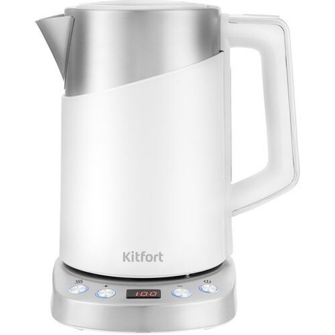 Чайник электрический KitFort КТ-660-1, 2200Вт, белый