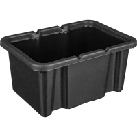 Ящик хобби 33x23x16 см пластик без крышки цвет чёрный Без бренда Хобби Ящик многофункциональный без крышки