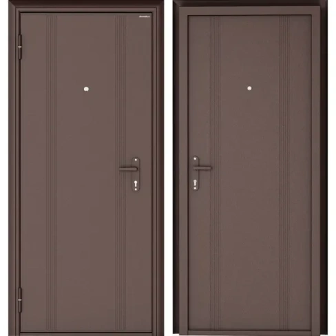 Дверь входная металлическая Doorhan Эко 980 мм левая цвет антик медь DOORHAN