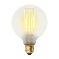 Лампа накаливания Uniel Vintage шар G95 E27 60 Вт 300 Лм свет тёплый белый UNIEL IL-V-G95-60/GOLDEN/E27 VW01