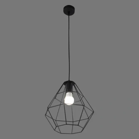 Подвесной светильник Vitaluce Orso black 1 лампа 3м² Е27 цвет черный матовый MAYTONI V4142/1S Нет