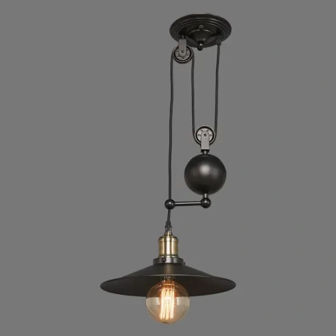 Светильник подвесной Minsk, 1 лампа, 9 м², цвет черный LAMPLANDIA L1065-1 MINSK