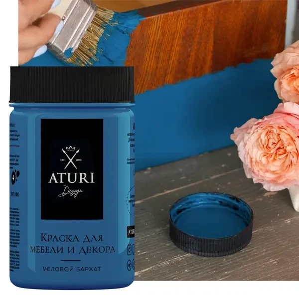 Краска для мебели меловая Aturi Design цвет глубокие чувства 400 г ...