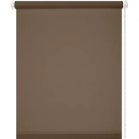 Штора рулонная Inspire Шантунг 80x160 см коричневая INSPIRE Рулонная штора Шантунг