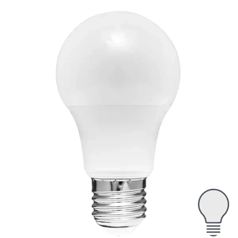 Лампа светодиодная Osram А60 E27 220-240 В 7 Вт груша матовая 560 лм, нейтральный белый свет OSRAM None