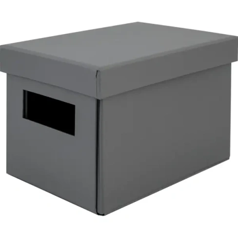 Коробка складная 20x12x13 см картон цвет серый STORIDEA FC2541KB-GR