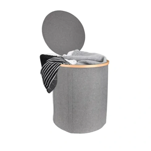 Корзина для белья Sensea Scandi круглая цвет серый SENSEA - Laundry