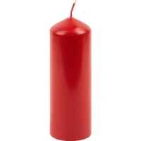 Свеча-столбик 70x210 мм цвет красный Без бренда нет
