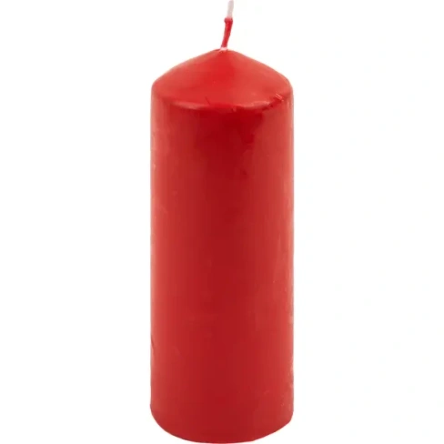 Свеча-столбик 60x170 мм цвет красный Без бренда нет
