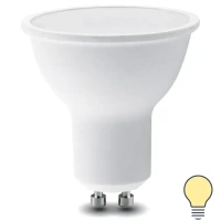 Лампа светодиодная Lexman GU10 175-250 В 6 Вт спот матовая 500 лм теплый белый свет LEXMAN None