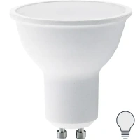 Лампа светодиодная Lexman GU10 175-250 В 5,5 Вт спот матовая 500 лм нейтральный белый свет LEXMAN None