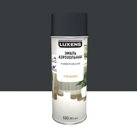 Эмаль аэрозольная декоративная Luxens глянцевая цвет антрацитово-серый 520 мл LUXENS Нет