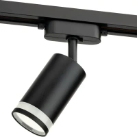 Трековый светильник спот поворотный Ritter Artline 55x100мм под лампу GU10 до 2.6м² металл/пластик цвет чёрный RITTER Ar