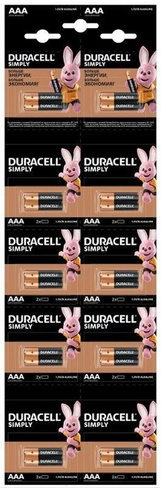 Элемент питания LR 03 Duracell Basic, BL20 (2*10)