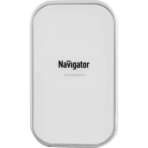 Дверной звонок беспроводной Navigator 80 506 36 мелодий цвет белый NAVIGATOR NDB-D-AC03