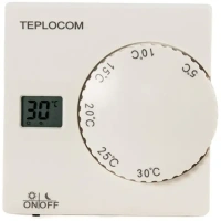 Термостат проводной Teplocom TS-2AA/8A комнатный белый TEPLOCOM