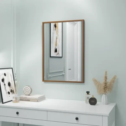 Зеркало декоративное Inspire Вега прямоугольник 50x70 см цвет орех INSPIRE None