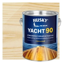 Лак яхтный Husky Yacht 90 2.7 л глянцевый HUSKY Покрытия для дерева. Лаки для дерева