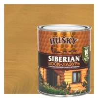 Воск-лазурь Husky Siberian полуматовый светлый дуб 0.9 HUSKY Антисептик для защиты древесины