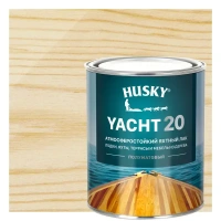 Лак яхтный Husky Yacht 20 0.9 л полуматовый HUSKY Покрытия для дерева. Лаки для дерева