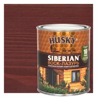 Воск-лазурь Husky Siberian полуматовый красное дерево 0.9 HUSKY Антисептик для защиты древесины