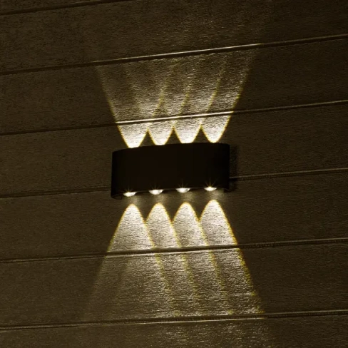 Светильник настенный светодиодный уличный Duwi «Nuovo» 24772 6 IP54 цвет черный DUWI