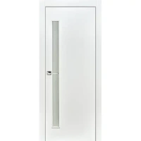 Дверь межкомнатная остекленная без замка и петель в комплекте 70x200 см финиш-бумага цвет белый ПРИНЦИП ДПО БЕЛОЕ Ф.БУМ.