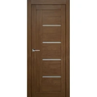 Дверь межкомнатная остекленная без замка и петель в комплекте Тренд вертикальный 70x200 см Hardflex цвет коричневый ПРИН