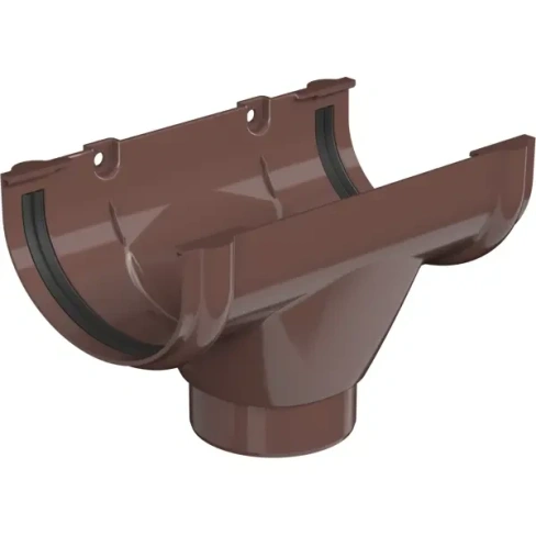 Воронка желоба ПВХ Технониколь Оптима 14 мм 120 мм цвет коричневый Без бренда
