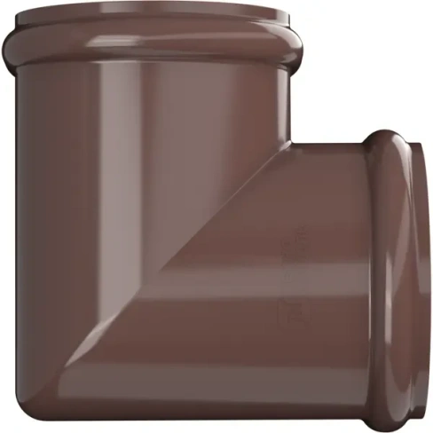Угол желоба ПВХ Технониколь Оптима 18.5 мм 120 мм цвет коричневый Без бренда