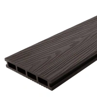 Террасная доска ДПК T-Decks цвет Венге 150x25x4000 мм двусторонняя вельвет/структура древесины 0.6 м² T-DECKS None