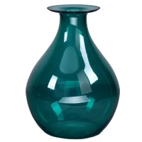 Ваза Аквамариновый блюз стекло цвет зеленый 32 см Без бренда None