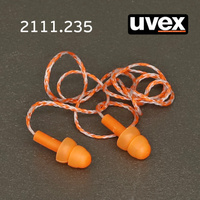 Беруши противошумные UVEX Whisper в кейсе (пара) оранжевые многоразовые 2111.237