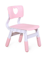 Детский пластиковый регулируемый стульчик 57х32 см, розовый