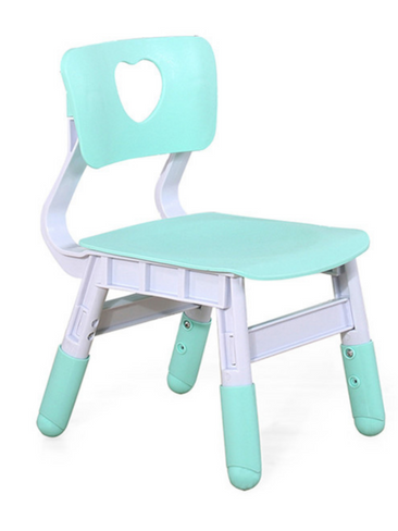 Детский пластиковый регулируемый стульчик 57х32 см, голубой