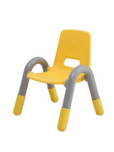 Детский пластиковый стульчик 42х43х58 см, жёлтый