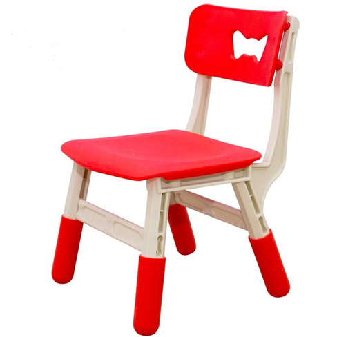 Детский пластиковый регулируемый стульчик 50х28 см, красный