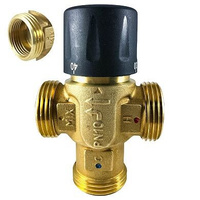 Термостатический смесительный клапан для систем отопления и ГВС STI 1« НР (3/4» ВР) 20-55°С