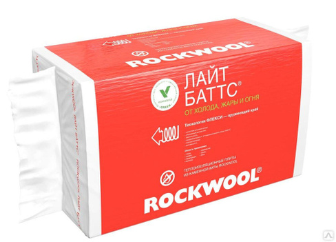 Теплоизоляция ROCKWOOL Акустик Баттс 50мм для перегородок