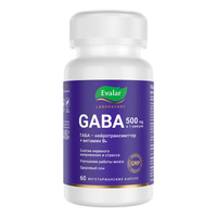 GABA 500 мг, 60 капсул, Evalar Laboratory Эвалар