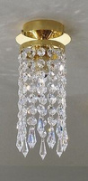 Kolarz "CHARLESTON" светильник потолочный, spectra SW, 1G9, 40W, D10 cm, H24 cm, золото 24К