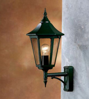 Kolarz "Garden Light" Светильник уличный настенный Esagonale E27 1x 23W Dulux EL, черно-коричнего-зол металл, IP44